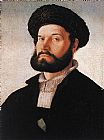 Jan Van Scorel Canvas Paintings - Portrait of a Venetian Man